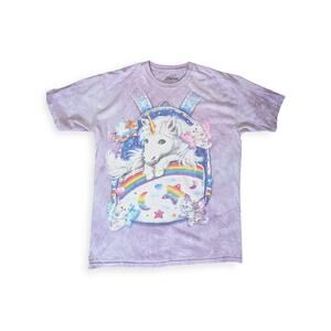 The Mountain Backpack Unicorn T-Shirt ~ purple tiedye SZ XL